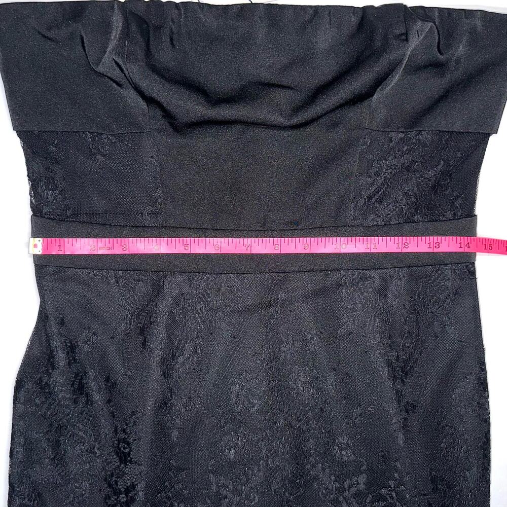 NWT By Egreis Talia Black Lace Off The Shoulder Bodycon Midi Dress Size Medium - Picture 16 of 16